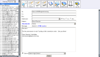 Toby Web Mail Message Composition Screen - Text Mode